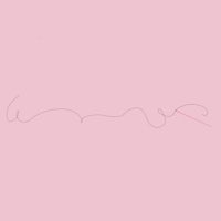 a pink background with a line drawn on it